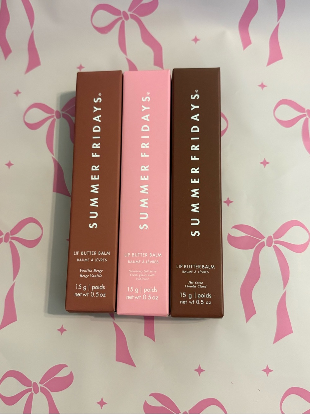 3pc Lip Butter Balm Set- Hydrating Lip Treatment Unopened